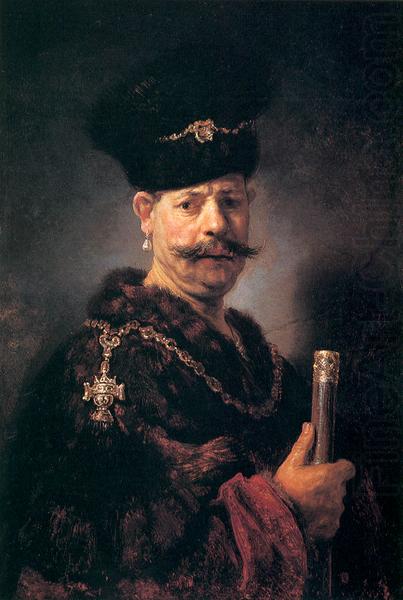 REMBRANDT Harmenszoon van Rijn Polish nobleman. china oil painting image